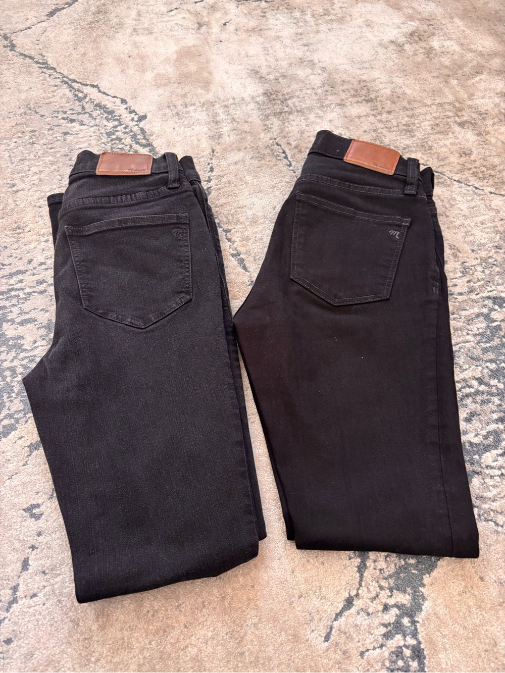 Madewell Slim Black Jeans — Pair of Classic Black Denim